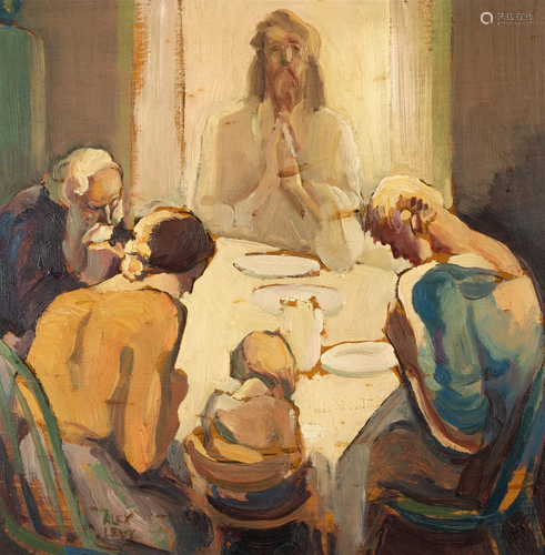 Alexander Levy (American, 1881-1947) "Christ Among the ...