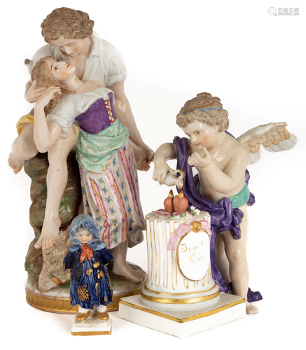 (3) German Porcelain Figures