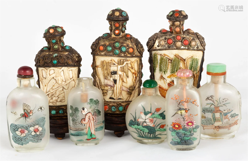 Various Chinese Snuff Bottles