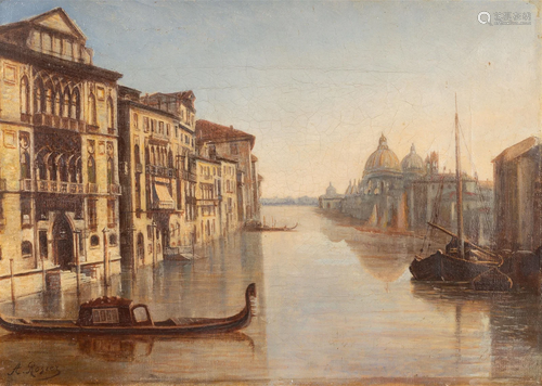 Amedee Rosier (French, 1831-1898) Venice Scene