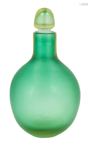 Venini Blown Glass Bottle