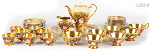 Aynsley Orchard Gold Coffee Set