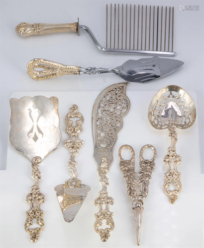 Art Nouveau Silver Serving Pieces