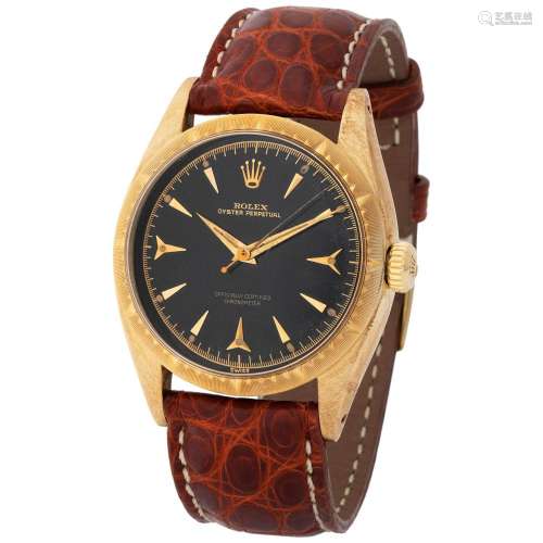 ROLEX. ATTRACTIVE AND FINE, OYSTER, PERPETUAL AUTOMATIC WRIS...
