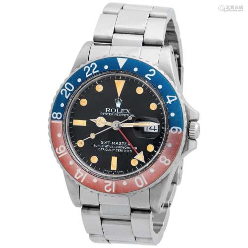 ROLEX. RARE AND COLLECTIBLE, GMT-MASTER, AUTOMATIC WRISTWATC...