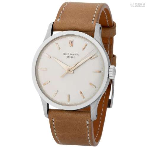 PATEK PHILIPPE. EXTREMELY RARE AND ATTRACTIVE, CALATRAVA, WR...