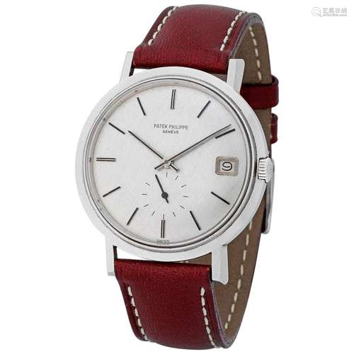 PATEK PHILIPPE. VERY RARE AND ELEGANT, CALATRAVA, AUTOMATIC ...