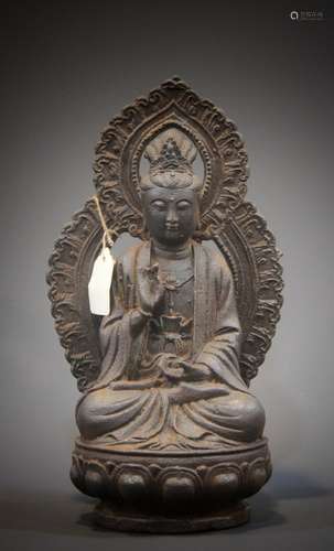 An 18th century Buddha statue in China