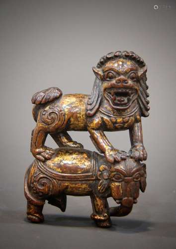 A Chinese woodcarving art