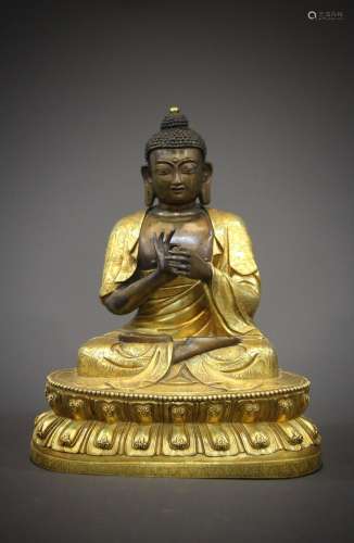 A bronze work of art in 18th century China