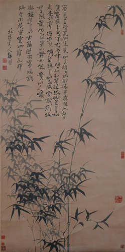 A Chinese Scroll Painting By Zheng Banqiao