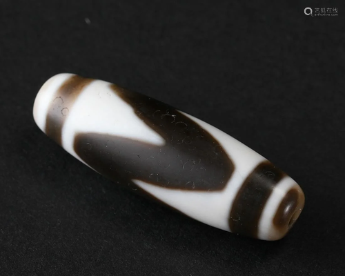 A Tibetan Dzi Bead