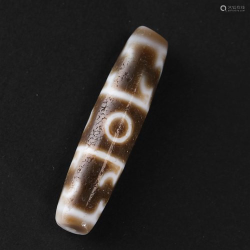 A Tibetan Dzi Bead