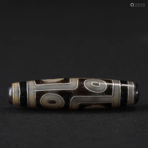 A Tibetan Dzi Bead