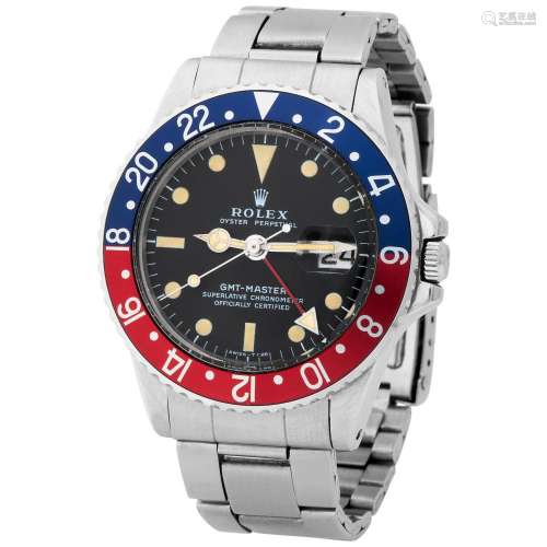 ROLEX. VERY WELL PRESERVED AND DESIRABLE, GMT-MASTER, AUTOMA...