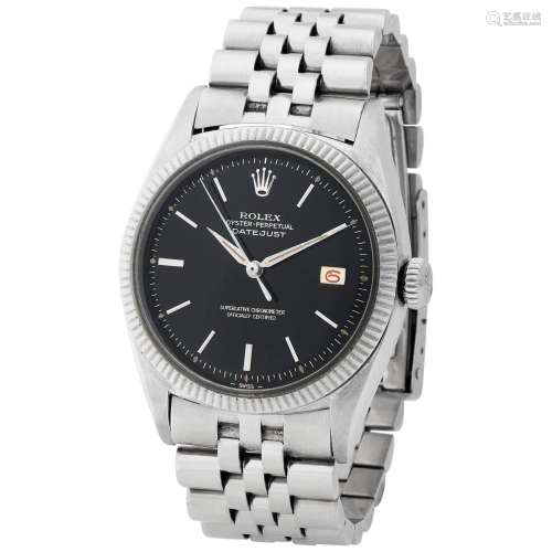 ROLEX. EXTREMELY ATTRACTIVE AND RARE, DATEJUST, AUTOMATIC WR...