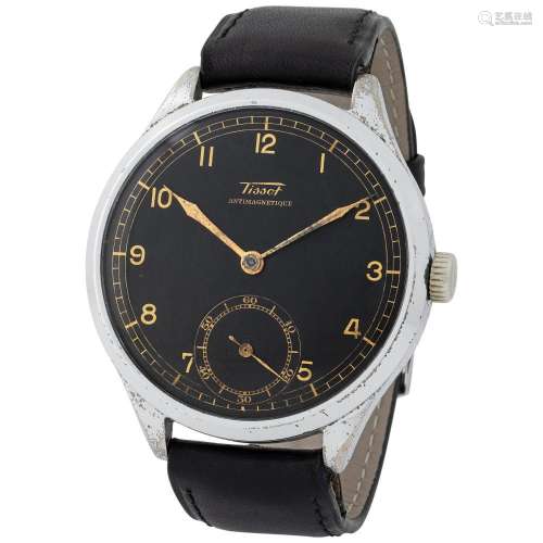 TISSOT. OVERSIZE AND UNCOMMON, ANTIMAGNETIQUE, WRISTWATCH IN...