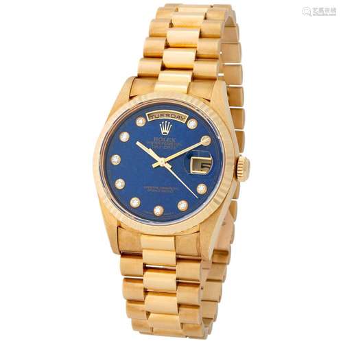 ROLEX. CHARISMATIC AND EXTREMELY WELL PRESERVED, DAY-DATE, A...