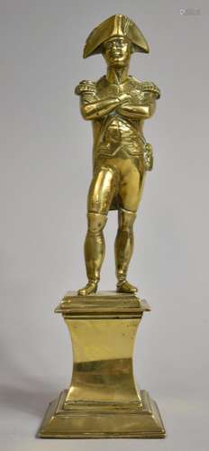 A 19th Century Gilt Bronze Study of Napoleon, Standing with ...