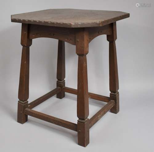 An Arts and Crafts Oak Occasional Table with Canted Corners ...