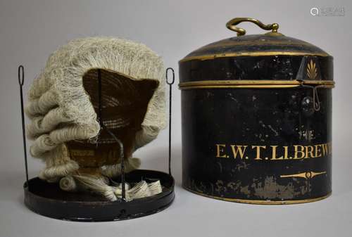 A 19th Century Toleware Cased Barristers Wig, Formerly Belon...