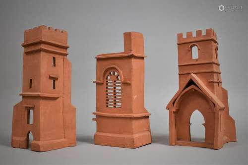 Three Terracotta Architectural Models of Gothic Towers, The ...