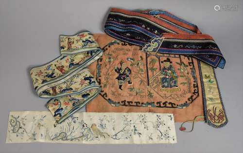 A Collection of 18th Century and Later Chinese Silk Embroide...