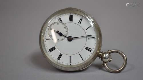 A 19th Century Silver Pocket Watch, Hallmarked for London 18...