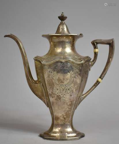 A Sterling Silver Coffee Pot by Reed and Barton, The Hepplew...