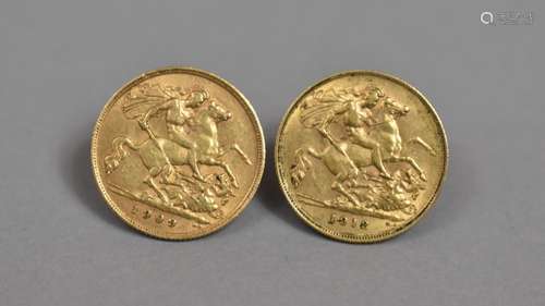 Two Gold Half Sovereigns for 1909 and 1912