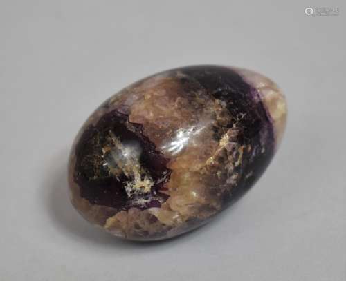 A Blue John Egg, 7cms High