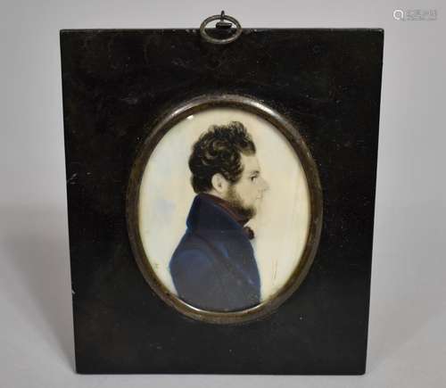 An Early 19th Century Miniature Portrait of a Young Gentlema...