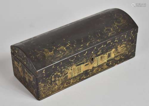 A 19th Century Chinese Dome Topped Stationery Casket with In...