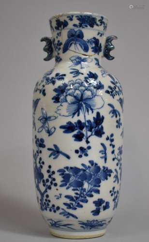 An 18th/19th Century Chinese Blue and White Vase decorated w...