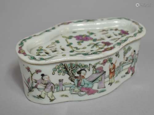 A 18th/19th Century Chinese Porcelain Famille Rose Incense/C...