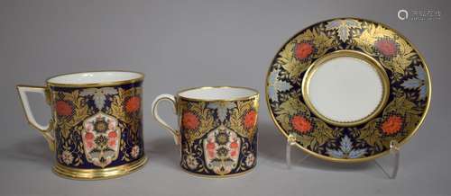 A Collection of Hamilton Derby Imari to comprise Coffee Can,...