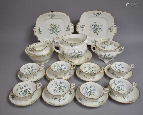 A 19th Century Tea Set Decorated with Forget-Me-Not Flowers ...