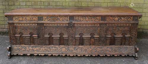 An 18th Century Carved Oak Continental (Possibly Italian) Ma...