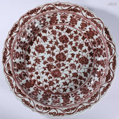 Qing - early youligong platter