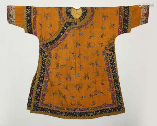 Qing dynasty embroidered checkersuit