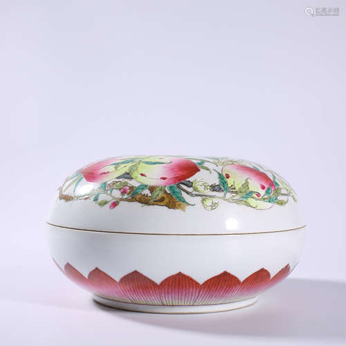 Qing - Yong zheng pastel lid box