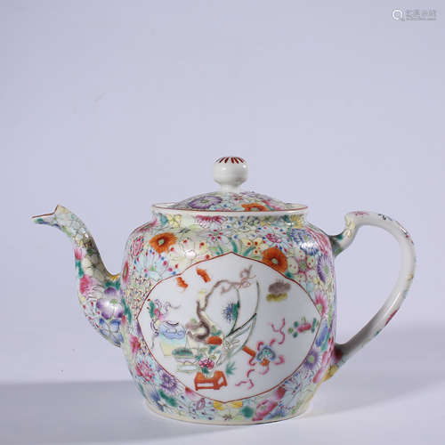 Qing - Qianlong pastel teapot