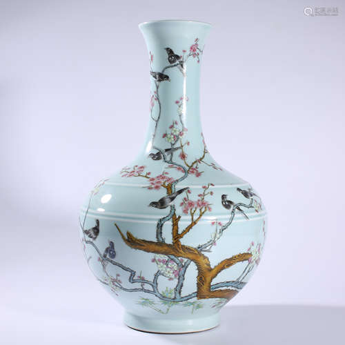 Qing - Qianlong pastel vase appreciation