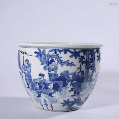 Qing - Kangxi blue and white VAT