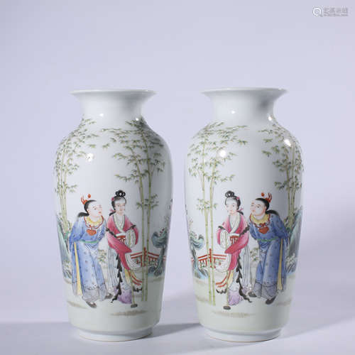 Clear - Daoguang pastel bottle pair