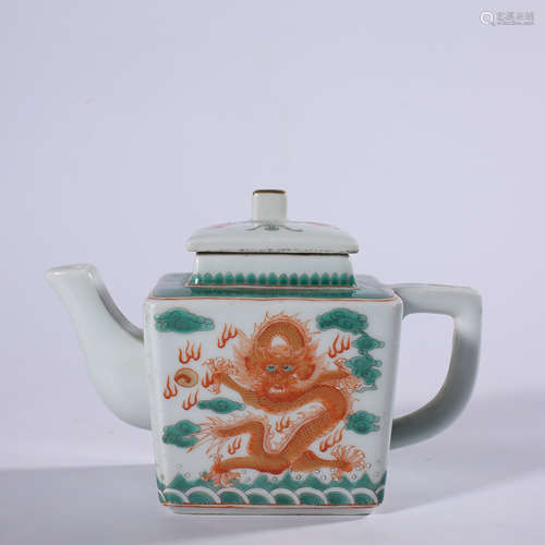 Clear - Daoguang powder enamel teapot