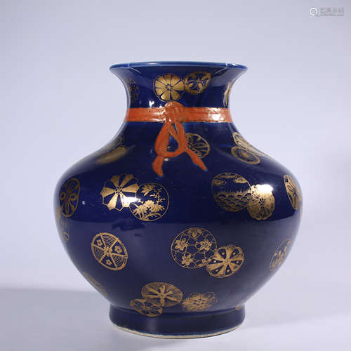 Qing - Qianlong powder enamel bottle