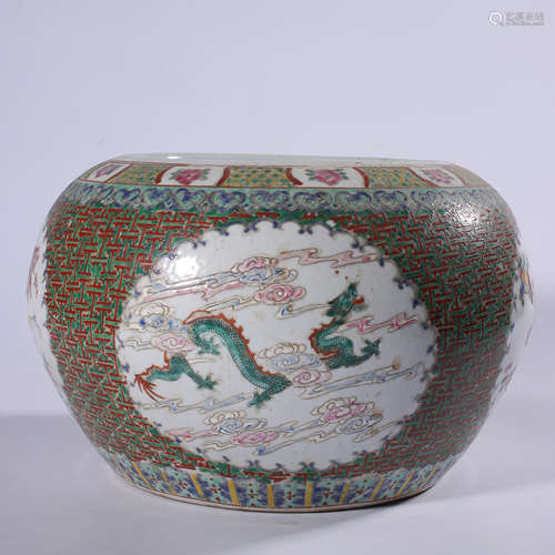 Qing - Qianlong pastel vase