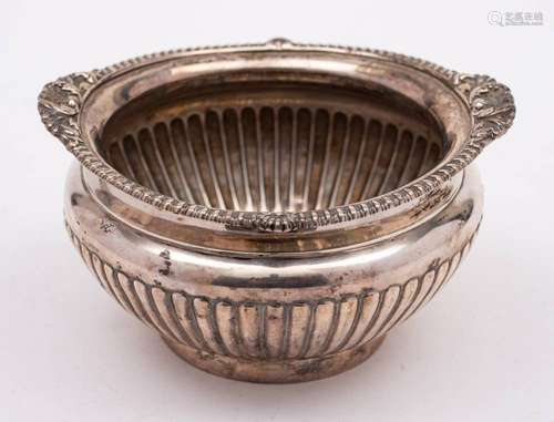 A Victorian silver sugar bowl, maker Walter & John Barna...