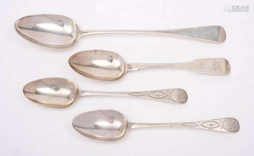 A George III silver Old English pattern basting spoon, maker...